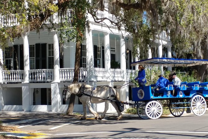 #1 Historical Horse Drawn Carriage Tour - From Colonial Beaufort to movie-town stories