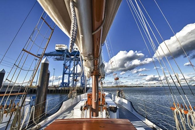 Afternoon Schooner Sightseeing Dolphin Cruise on Charleston Harbor - The USS Yorktown and Patriots Point