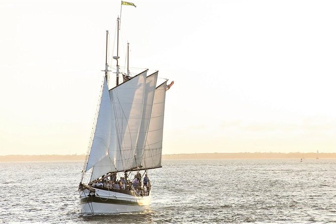 Afternoon Schooner Sightseeing Dolphin Cruise on Charleston Harbor - Raising the Sails and Feeling the Wind