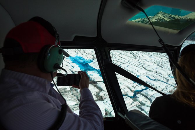 Alaska Helicopter and Glacier Dogsled Tour - ANCHORAGE AREA - Meeting the dogs after the ride