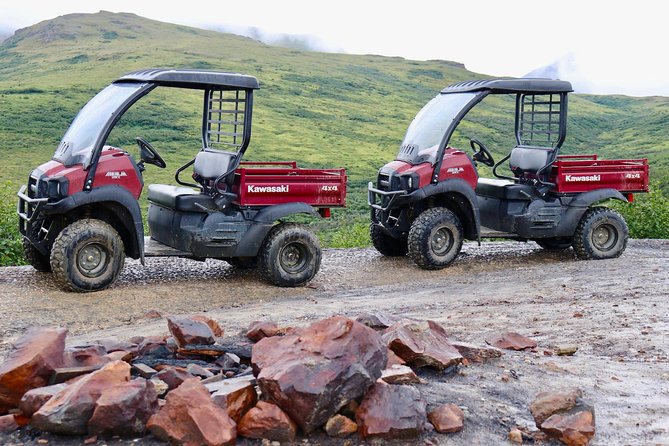 Alaskan Back Country Side by Side ATV Adventure with Meal - Getting comfortable in a two-person Polaris