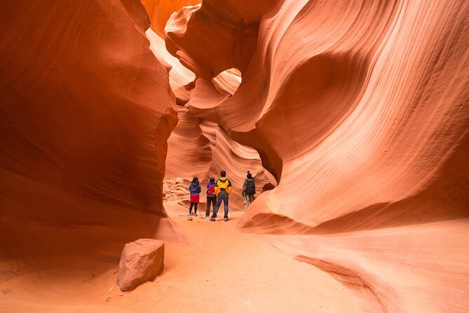 Antelope Canyon and Horseshoe Bend Day Trip from Las Vegas - Lake Powell from a quick overlook