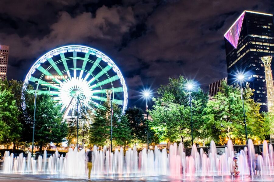 Atlanta: SkyView Ferris Wheel Ticket - Inside the private climate-controlled gondola