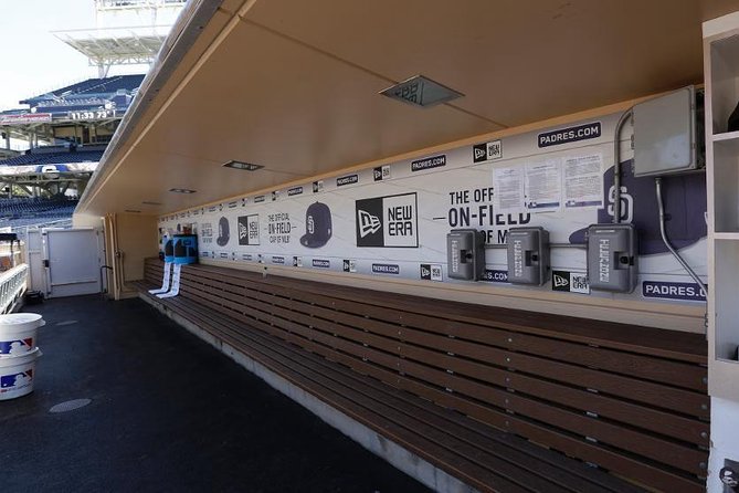 Behind-the-Scenes at Petco Park Tour - Sitting in a Major League dugout