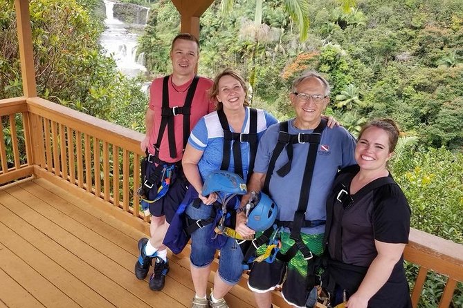 Big Island: 9-Line Waterfall Zipline Experience - Umauma Falls and the Pacific views