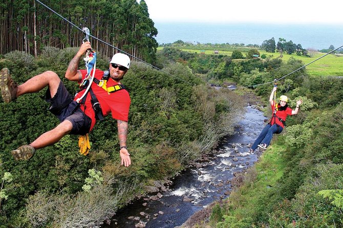 Big Island: 9-Line Waterfall Zipline Experience - From Visitor Center to the first line