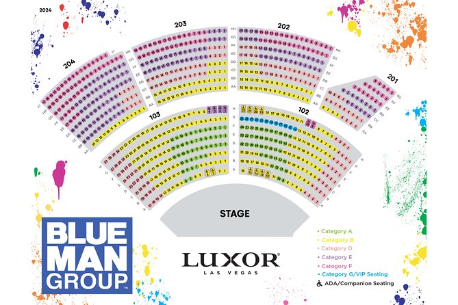 Blue Man Group at the Luxor Hotel and Casino - Sound, strobes, and choosing your seat