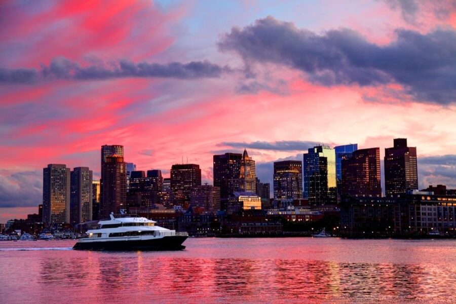 Boston: City Cruises Sunset Skyline Cruise with Commentary - Boarding at Long Wharf