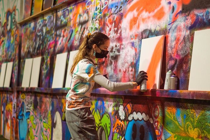 BYOB Spray Paint and Sip at Studio W.I.P. - The first lesson: spray paint without the pressure