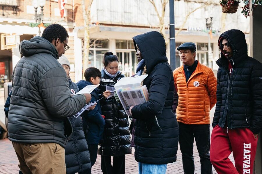 Cambridge: Harvard University Student-Guided Walking Tour - The John Harvard Statue and the familiar foot