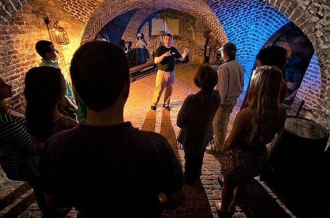 Charleston Ghost & Dungeon Night-Time Walking Tour with Entry to Provost Dungeon - Group size, departure times, and the end of the route