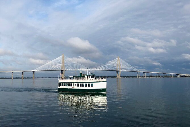 Charleston Harbor History Day-Time or Sunset Boat Cruise - Dolphins, pelicans, and open-water views