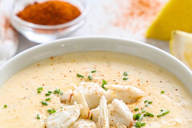 Charleston's Historic Downtown Food Tour - The food: she-crab soup, rice, barbecue, and dessert