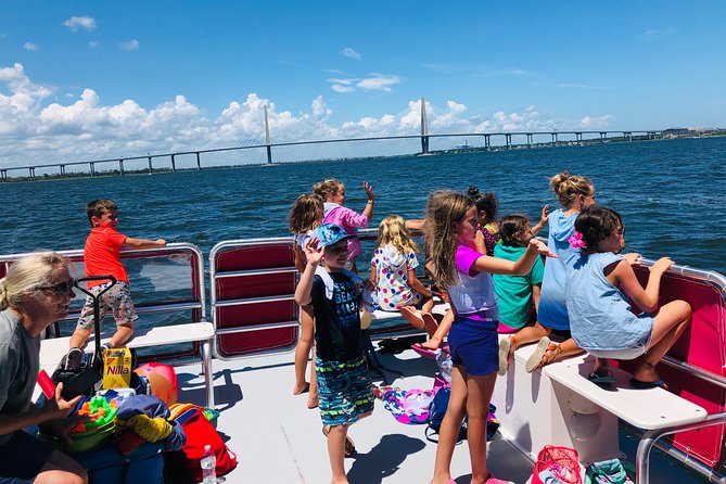 Charleston Water Taxi Cruise with Dolphin Sighting - Waterfront Park and the downtown pause