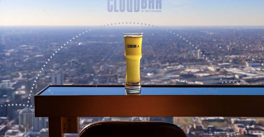 Chicago: 360 Chicago Observation Deck Sip and View Ticket - Chicago from 1,000 feet above Michigan Avenue