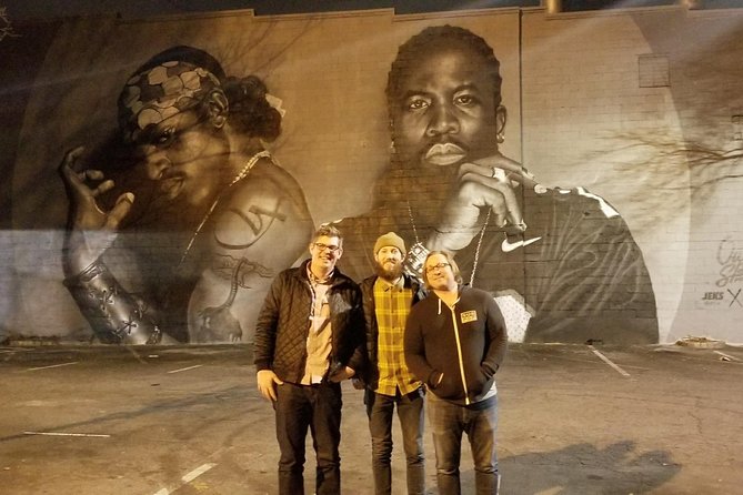 City Lights Atlanta Night-Time Tour with Photos & Dinner Stop - Little Five Points shows Atlanta’s offbeat side