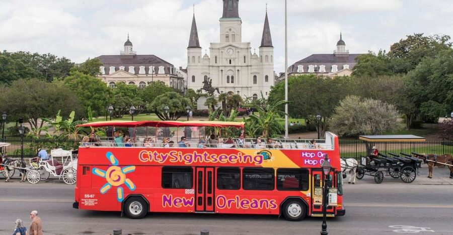 City Sightseeing New Orleans HOHO Bus Tour & Bookable Extras - Start at Jackson Square and the French Market
