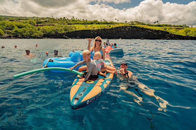 Deluxe Snorkel & Dolphin Watch Aboard a Luxury Catamaran from Kailua-Kona - Breakfast with the Kona coast sliding past