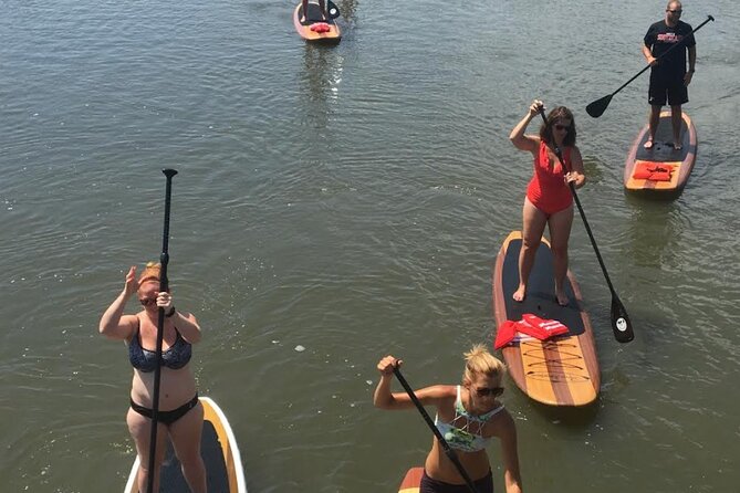 Dolphin, Manatee and SeaTurtle SUP Adventure Tour of St Augustine - Passing the lighthouse from the water