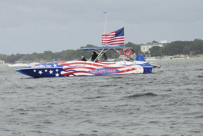 Dolphin-Watching Speedboat Cruise in Destin Harbor - Speed, music, and a little boat humor