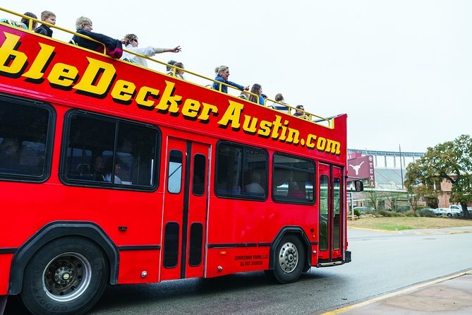 Double Decker Austin Single Loop Sightseeing Tour - Upper deck views or air-conditioned comfort