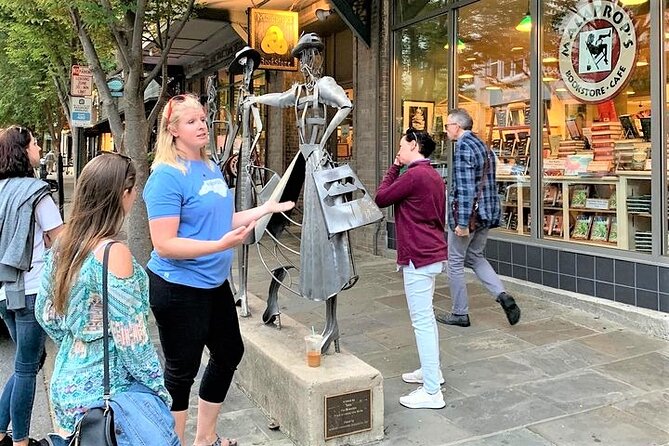 Downtown Asheville Tip-Based Sightseeing Walking Tour - Pritchard Park and Wall Street show downtown life