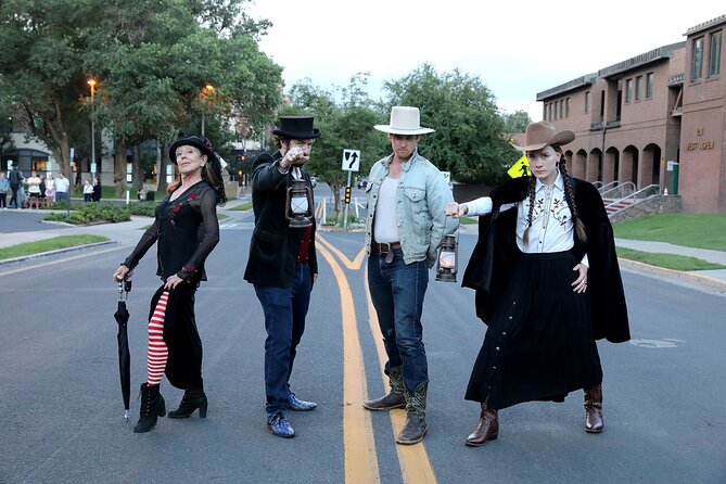 Downtown Flagstaff Haunted History Tour - Flying books and page 666 at the library