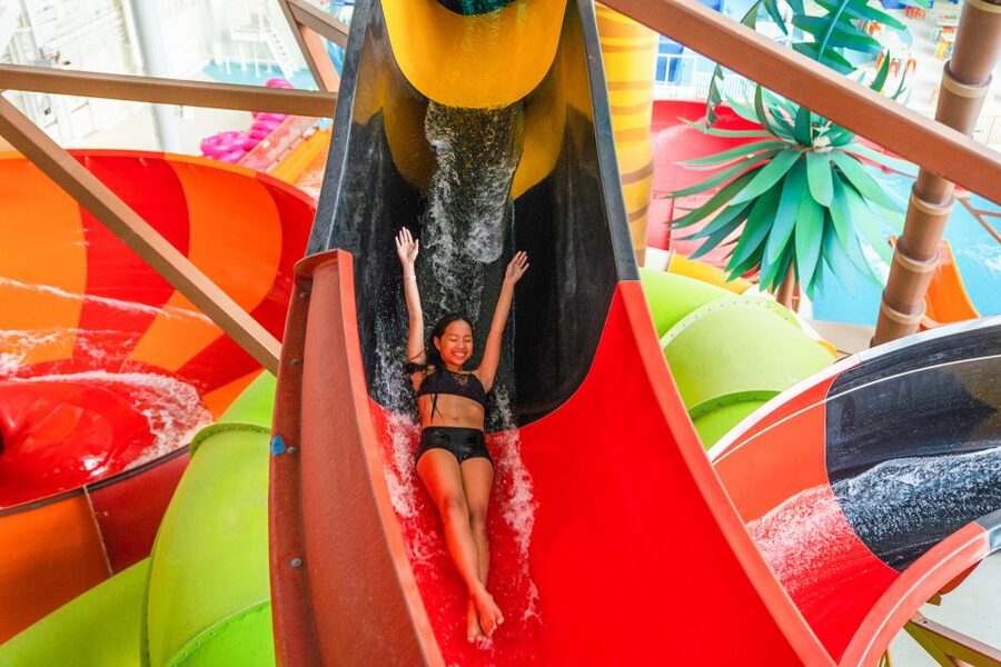 East Rutherford: Dreamworks Indoor Water Park Entry Ticket - Moderate rides for family members who want some action