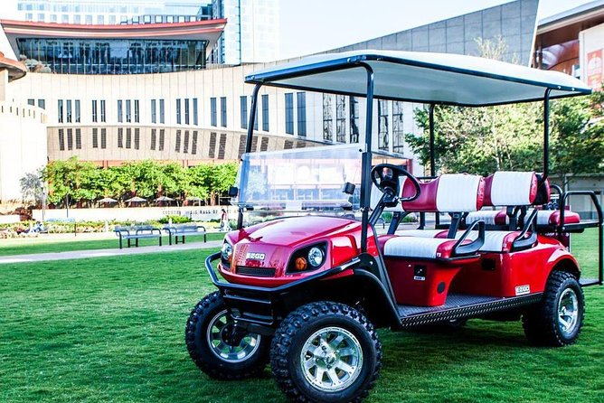 Explore the City of Nashville Sightseeing Tour by Golf Cart - Weather, seating, and family details