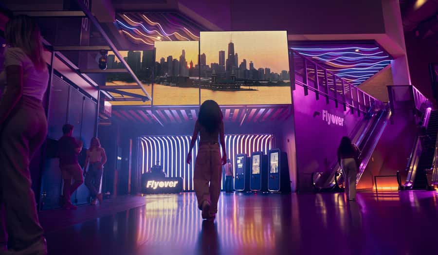 Flyover in Chicago: An Immersive Flying Theatre Experience - Take your seat with your feet hanging over the city