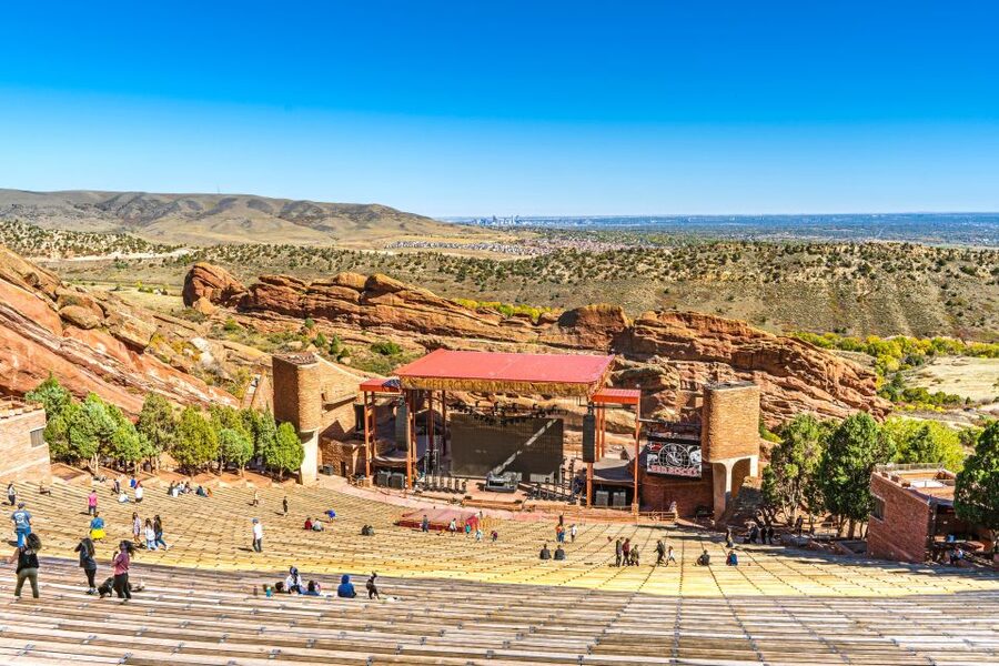 From Denver: Red Rocks, Evergreen, and Echo Lake Tour - Red Rocks Amphitheatre in 40 minutes