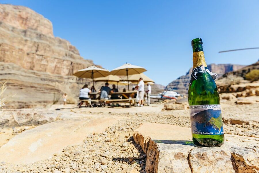 From Las Vegas: Grand Canyon Helicopter Tour with Champagne - Grand Canyon West and the landing near the Colorado River
