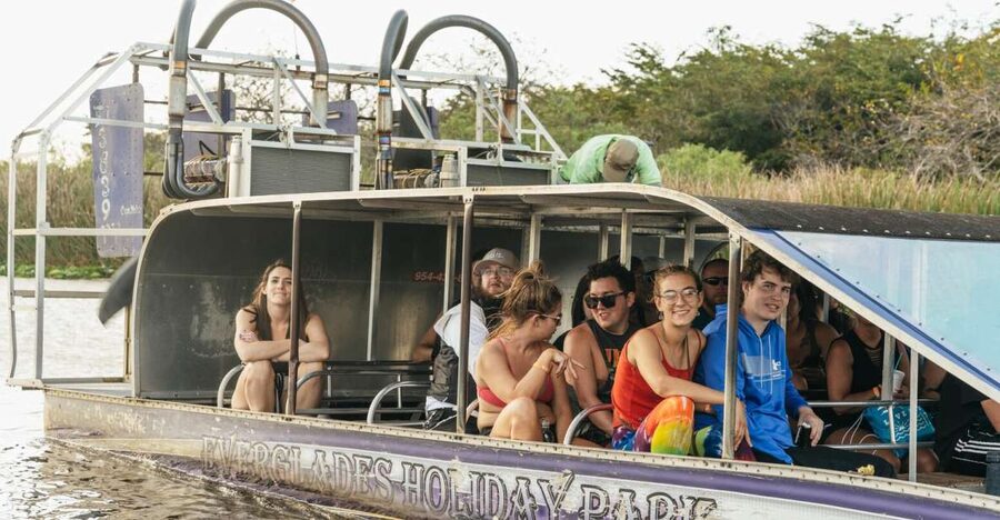 From Miami: Everglades Airboat, Wildlife Show & Bus Transfer - From Miami traffic to the River of Grass