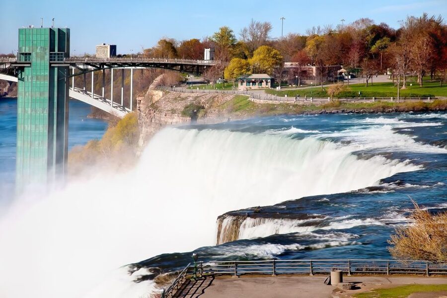 From NYC: Niagara Falls Full-Day Tour with Maid of the Mist - First views of the three waterfalls