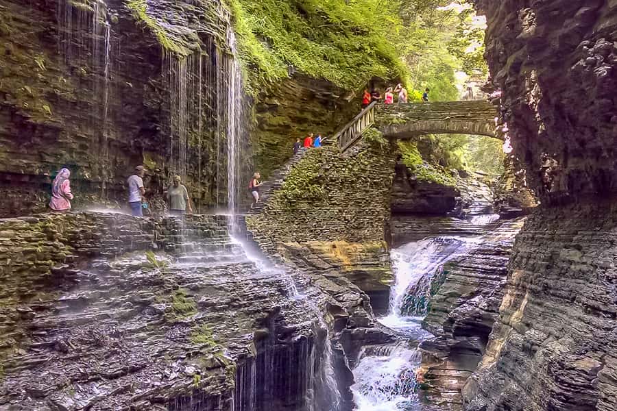 From NYC: Niagara Falls with Outlet Shopping, 2-Day Tour - Seeing the American side at Goat Island