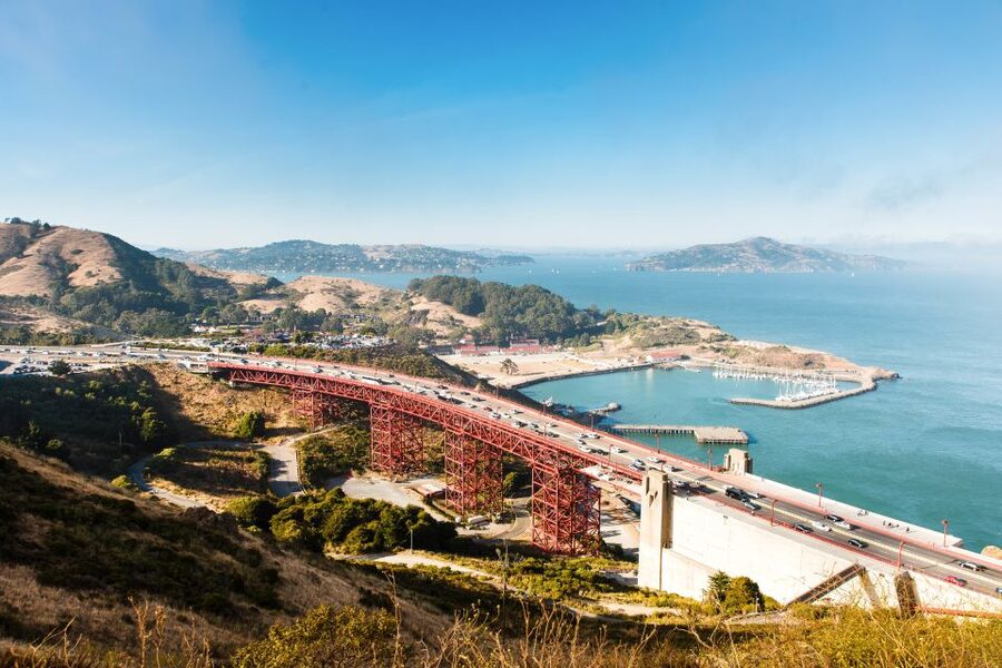 From San Francisco: Guided Muir Woods Excursion - Golden Gate Bridge views on the way out