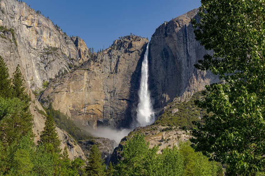 From SF: Yosemite Day Trip with Giant Sequoias Hike & Pickup - Half Dome and Yosemite Falls fill the valley with scale