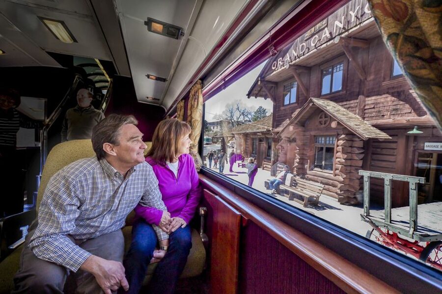 From Williams: Grand Canyon Railway Round-Trip Train Ticket - Coach class or first class?