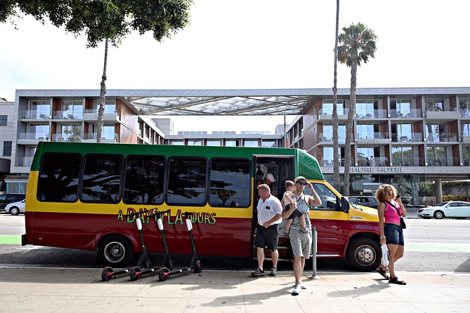 Full-Day Iconic Sights of LA, Hollywood, Beverly Hills, Beaches and More - The Sunset Strip from the coach