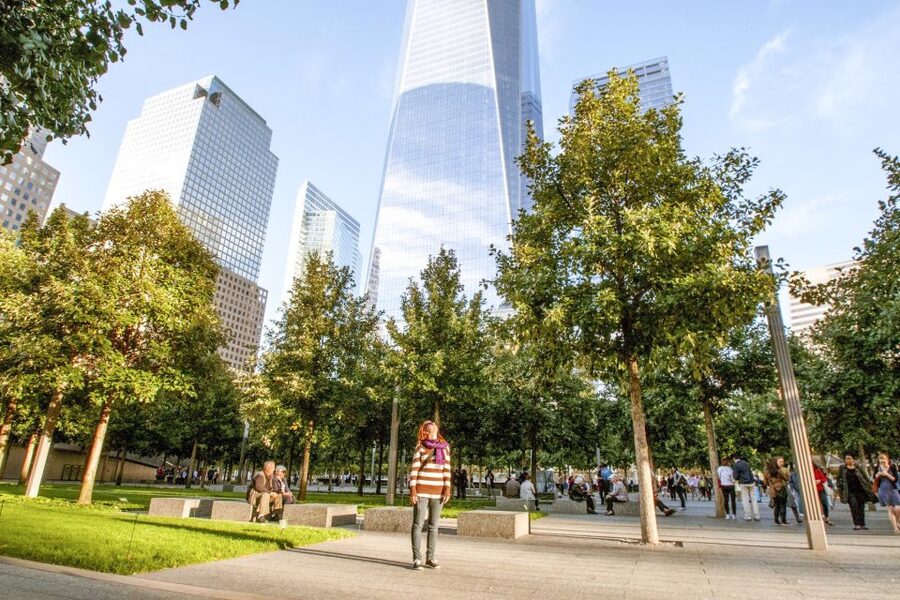 Ground Zero 9/11 Memorial Tour & Optional 9/11 Museum Ticket - The 9/11 Memorial pools and the Survivor Tree