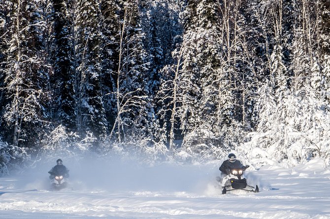 Guided Fairbanks Snowmobile Tour - From Rod’s office to the North Pole snow trails
