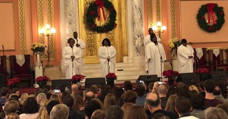 Harlem Gospel Holiday Celebration Concert - A church setting with a Harlem history