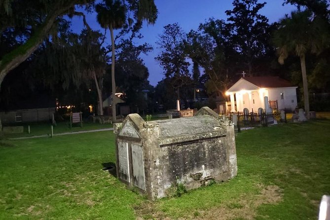 Haunted Trolley Tour of St Augustine - Potter’s Wax Museum after dark
