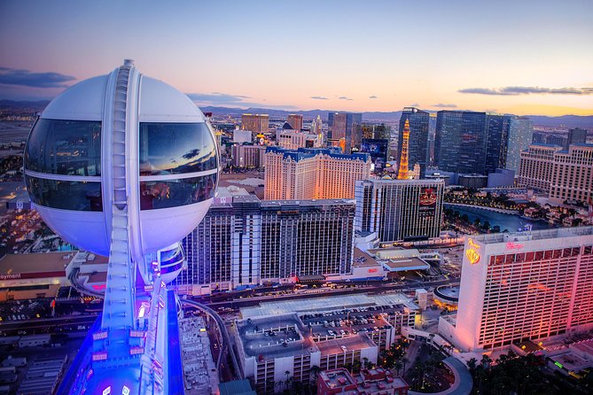 High Roller Wheel Admission Ticket at The LINQ - Choosing day, sunset, or neon-lit night