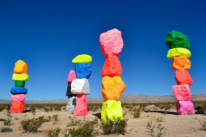 Hoover Dam Walk-On-Top Tour w/ Seven Magic Mountains & Vegas Sign - Snacks and drinks add real value