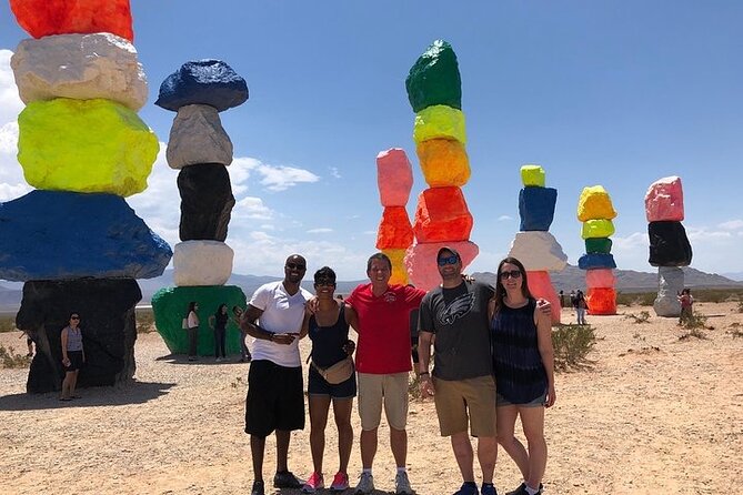 Hoover Dam with Walk On Top Tour and Seven Magic Mountains Stop - Seven Magic Mountains and its bright desert color