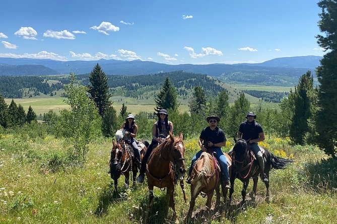 Horseback Riding with Grand Teton Views in Jackson Hole - Bridger-Teton National Forest and the mountain views