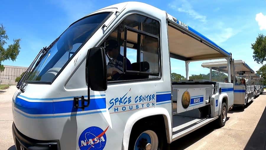 Houston: City Tour and NASA Space Center Admission Ticket - Taking the half-hour tram toward NASA operations