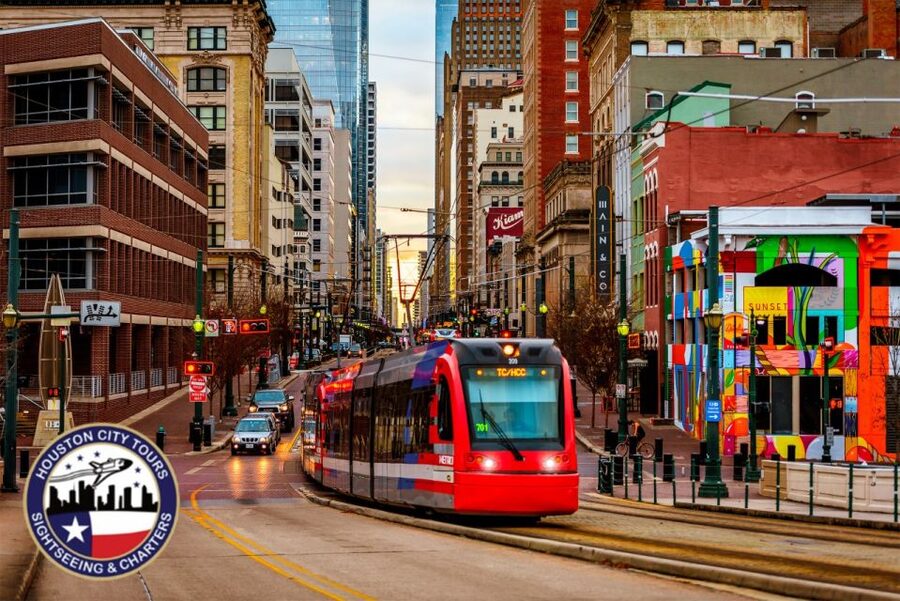 Houston: Guided City Tour by an Open-Top Double Decker Bus - Graffiti Park brings color to the route