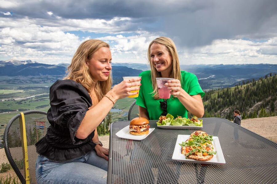 Jackson Hole: Aerial Tram and Gondolas Sightseeing - Sunset at the top of the Bridger Gondola
